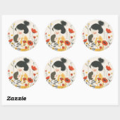 Mutter umarmte ihren Sohn Runder Aufkleber (Blatt)