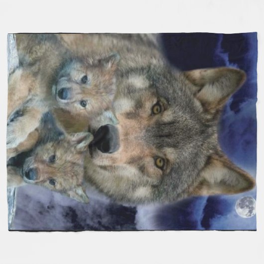 MUTTER UND 2 KÜHLEN FLEECEDECKE (Vorderseite (Horizontal))