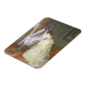 Mutter und Baby, 1869 (Öl auf Tafel) Magnet (Linke Seite)
