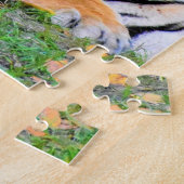 Mutter und Baby Animal Tiger Fototier Puzzle (Seite)