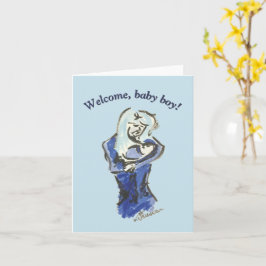 Mutter und Baby "Baby Boy Card" Karte