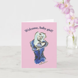 Mutter und Baby "Baby Girl Card" Karte