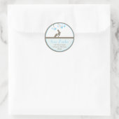 Mutter und Baby Bunny Address Label Runder Aufkleber (Tasche)
