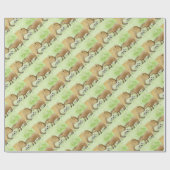Mutter und Baby Capybara Geschenkpapier (Flach)
