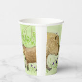 Mutter und Baby Capybara Pappbecher (Rechts)