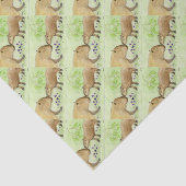 Mutter und Baby Capybara Seidenpapier (Ausschnitt)