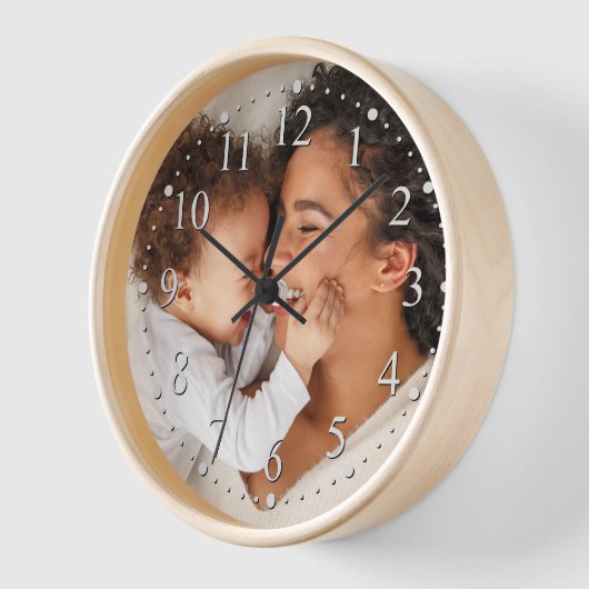 Mütter und Baby Custom Foto Kinderzimmer Uhr (Winkel)