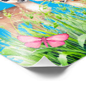 Mutter und Baby Deer Fotodruck (Ecke)