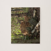 Mutter und Baby Deer im Shenandoah-Nationalpark Puzzle (Vertikal)
