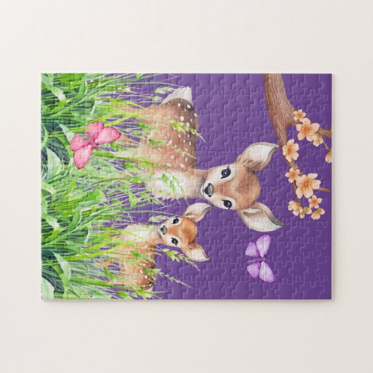 Mutter und Baby Deer Puzzle (Horizontal)