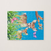 Mutter und Baby Deer Puzzle (Horizontal)