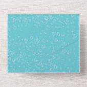 Mutter und Baby Delphinen Mädchen Babydusche All In One Einladung (Rückseite)