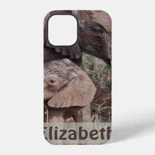 Mutter- und Baby-Elefant iPhone Hülle