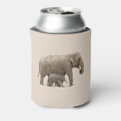 Mutter und Baby Elephant Dosenkühler (Kanne Rückseite)