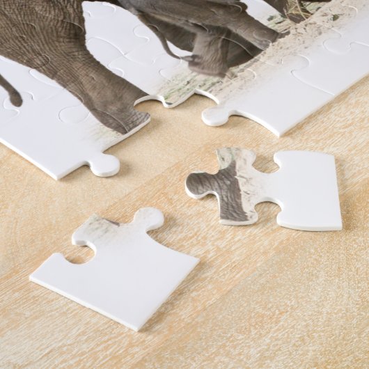 Mutter und Baby Elephant Puzzle (Seite)
