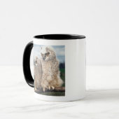 Mutter-und Baby-Eule Tasse (Vorderseite Links)