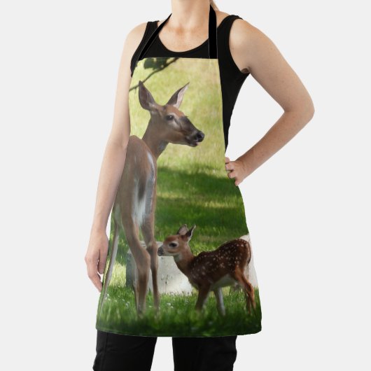 Mutter und Baby Fauna, PfingstHirsche Schürze (InSitu)