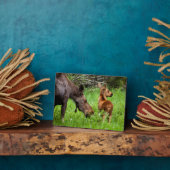 Mutter und Baby Fotoplatte (Seite)