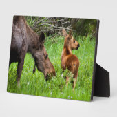 Mutter und Baby Fotoplatte (Seite)