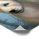 Mutter und Baby Fox Poster (Ecke)