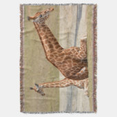 Mutter und Baby Giraffe Decke (Vorderseite Vertikal)