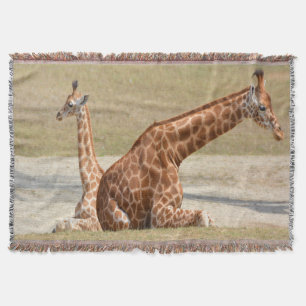 Mutter und Baby Giraffe Decke