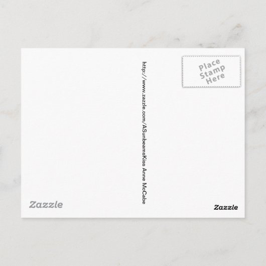 Mutter und Baby Giraffe Postkarte (Rückseite)