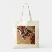 Mutter und Baby-Giraffe Tragetasche (Rückseite)