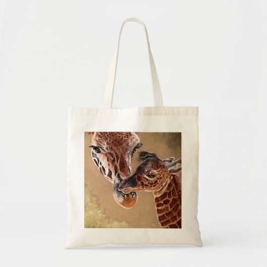Mutter und Baby-Giraffe Tragetasche (Vorne)