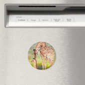 Mutter und Baby Giraffen Magnet (In Situ (Geschirrspüler))