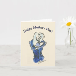 Mutter und Baby "Happy Mother's Day" Karte