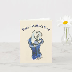 Mutter und Baby "Happy Mother's Day" Karte