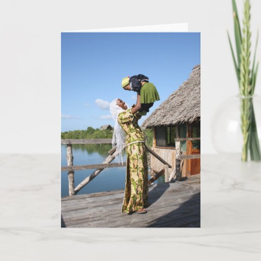 Mutter und Baby Karte (Vorderseite)