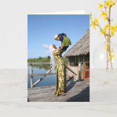 Mutter und Baby Karte (Gelbe Blume)