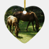 Mutter und Baby Keramik Ornament (Vorne)