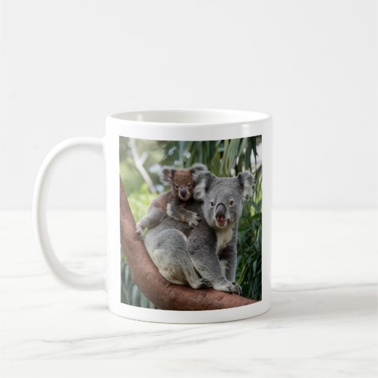 Mutter und Baby Koala Bear Kaffeetasse (Links)