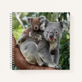 Mutter und Baby Koala Bear Notizblock