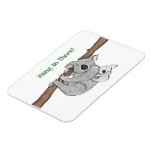Mutter und Baby koala 'hang in da' Kühlschrank Mag Magnet (Linke Seite)
