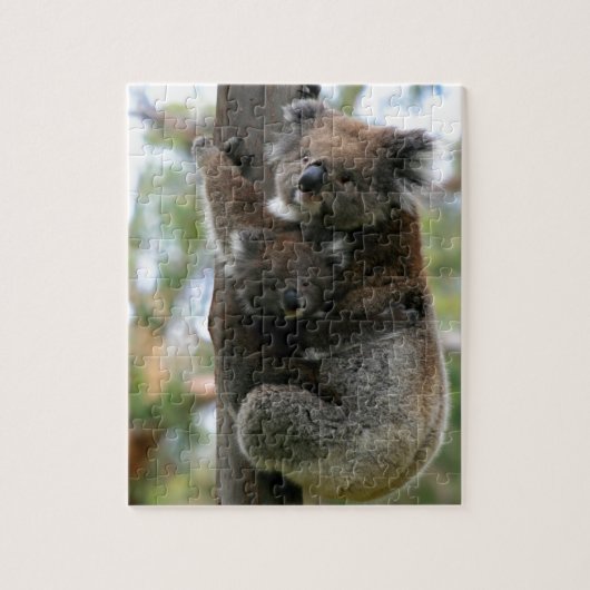 Mutter-und Baby-Koala Puzzle (Vertikal)