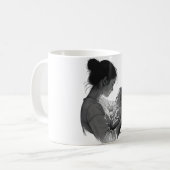 Mutter-und-Baby-Kunstwerk Kaffeetasse (Vorderseite Links)