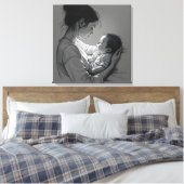 Mutter-und-Baby-Kunstwerk Leinwanddruck (Insitu (Schlafzimmer))