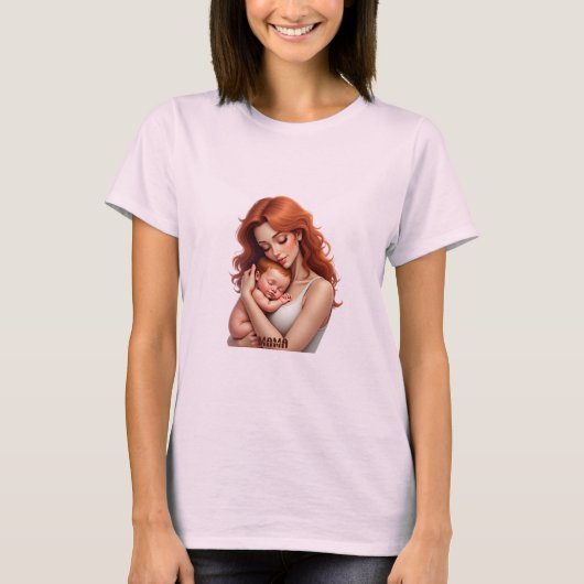 Mutter und Baby-Liebe - T - Shirt für die Verbindu (Vorderseite)