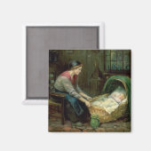Mutter und Baby Magnet (Vorderseite/Rückseite)