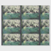 Mutter und Baby Manatee Nature Foto Blue Springs Geschenkpapier (Flach)