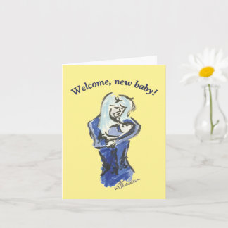 Mutter und Baby "New Baby Card" Karte