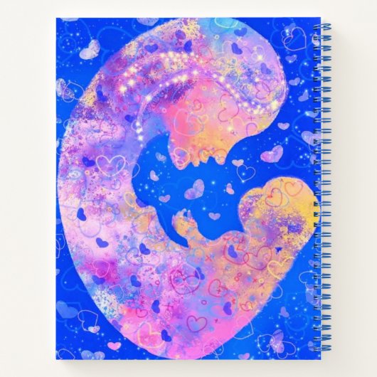 Mutter und Baby-Notebook Notizblock (Rückseite)