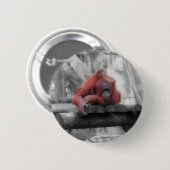 Mutter und Baby Orangutan Button (Vorne & Hinten)
