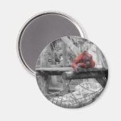 Mutter und Baby Orangutan Magnet (Vorderseite/Rückseite)
