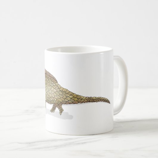 Mutter und Baby-Pangolin-Tasse Kaffeetasse (VorderseiteRechts)