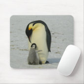Mutter und Baby Penguin Mousepad (Mit Mouse)